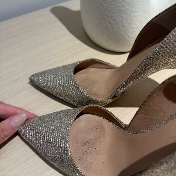 Kurt Geiger champagne shimmer heels - Picture 11 of 12